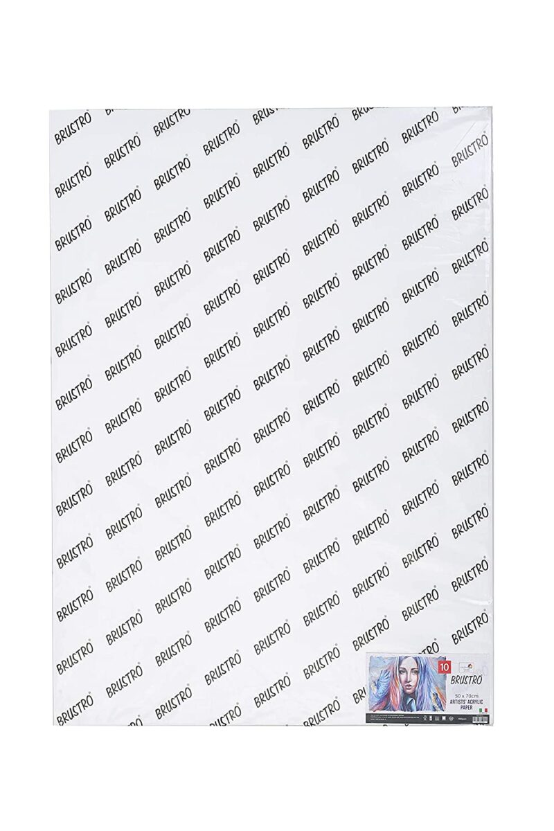 Brustro Artists' Acrylic Paper 400 Gsm 50 x 70 cm (10 Sheets) - Image 2