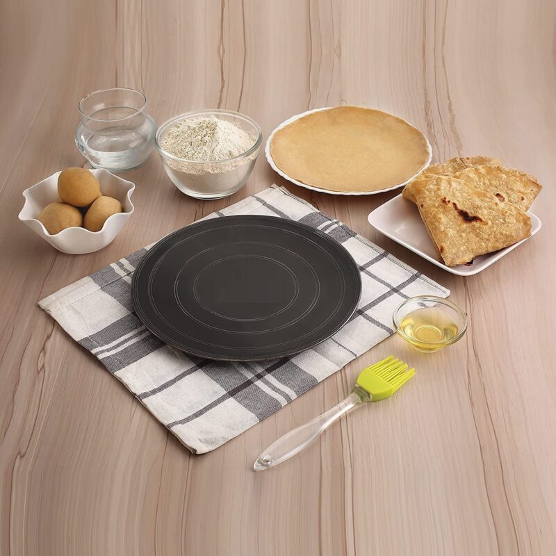 PGen Size (12 Inches Large) Traditional Iron Desi Tawa/Pan for Dosa, Roti, Chapati, Bhakri for Home and Professional Use Roti Tawa Without Handle - Image 3