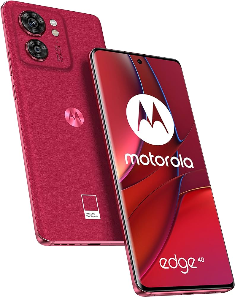 Motorola Edge 40 5G (Viva Magenta, 8GB RAM, 256GB Storage)