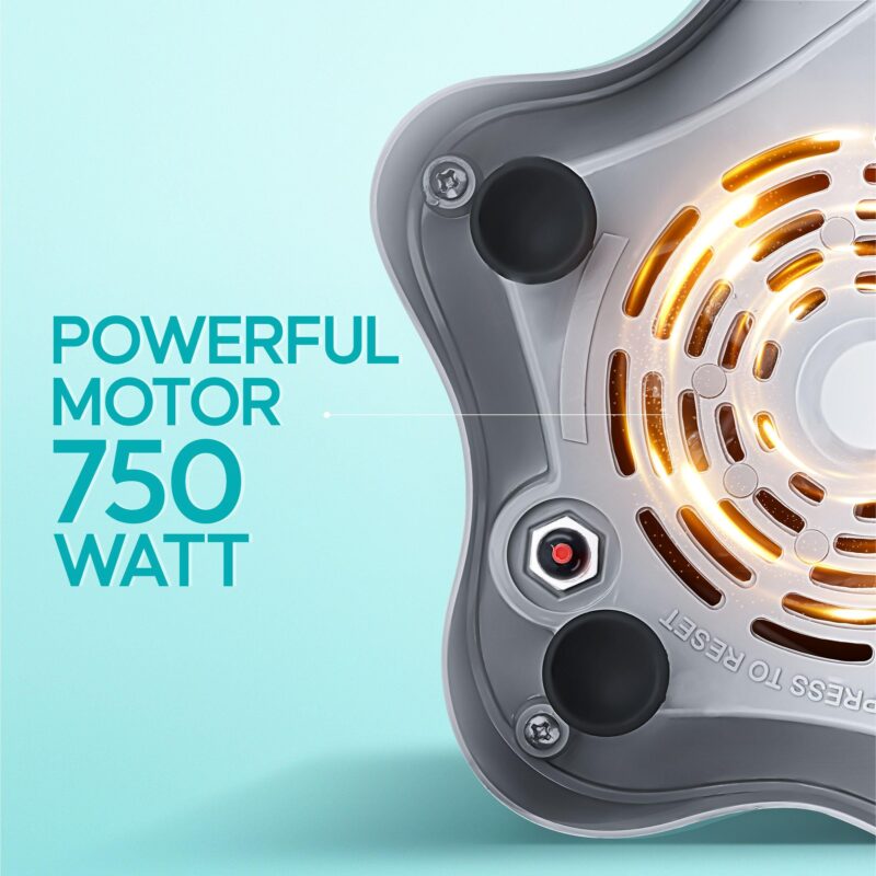 Longway Super Dlx 4 Jar 750 Watt Mixer Grinder - Black & Grey | ABS body | Heavy Duty Motor | Nano-grinding technology | 304 Grade Stainless Steel Blade | Noise levels 80-90 DB |1 Years warranty - Image 6