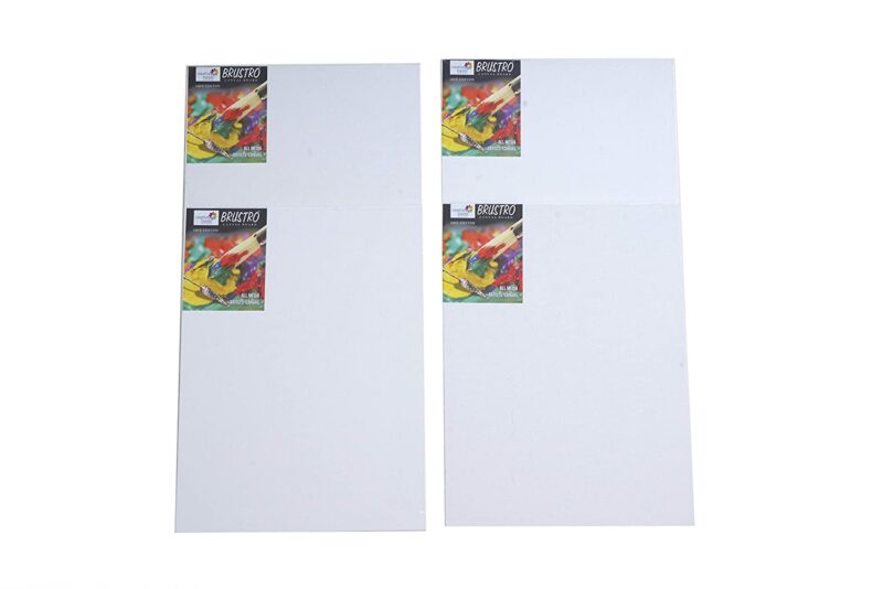 Brustro Canvas Board Medium Grain 8"X10" (Pack of 4) - Image 4