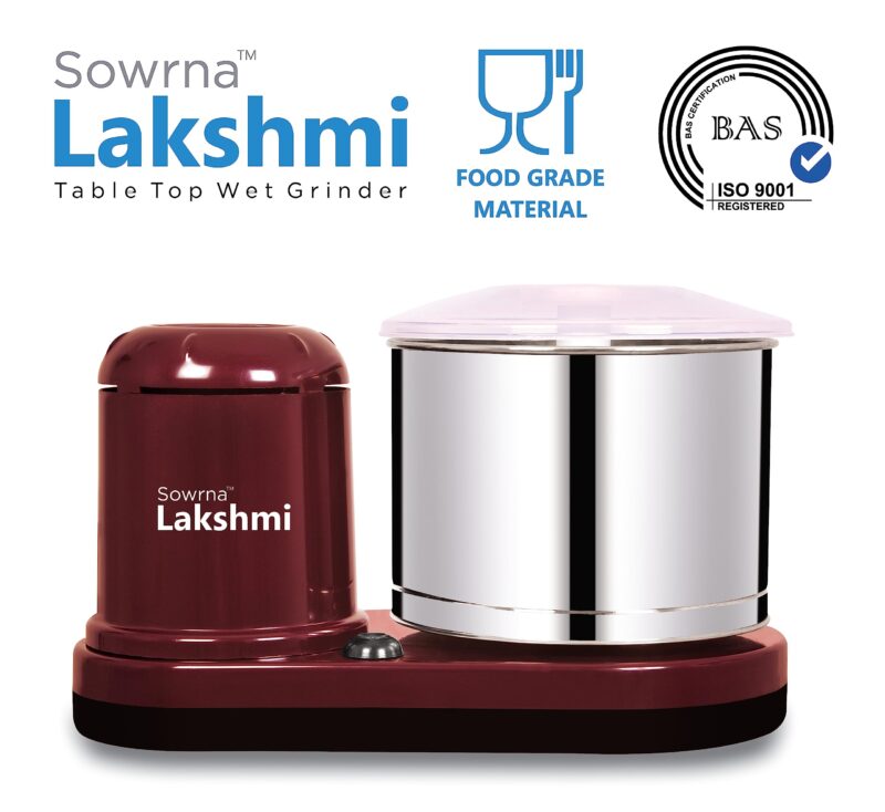 Sowrna Lakshmi Wet Grinder Cherry,ABS Body - Image 7