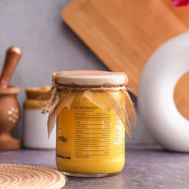 ROSIER A2 Gir Cow Ghee (500 ml) | Traditional Bilona Method A2 Cow Ghee | Grassfed, Pure and Healthy Desi Cow Ghee (Glass Bottle - 500 ML) - Image 5