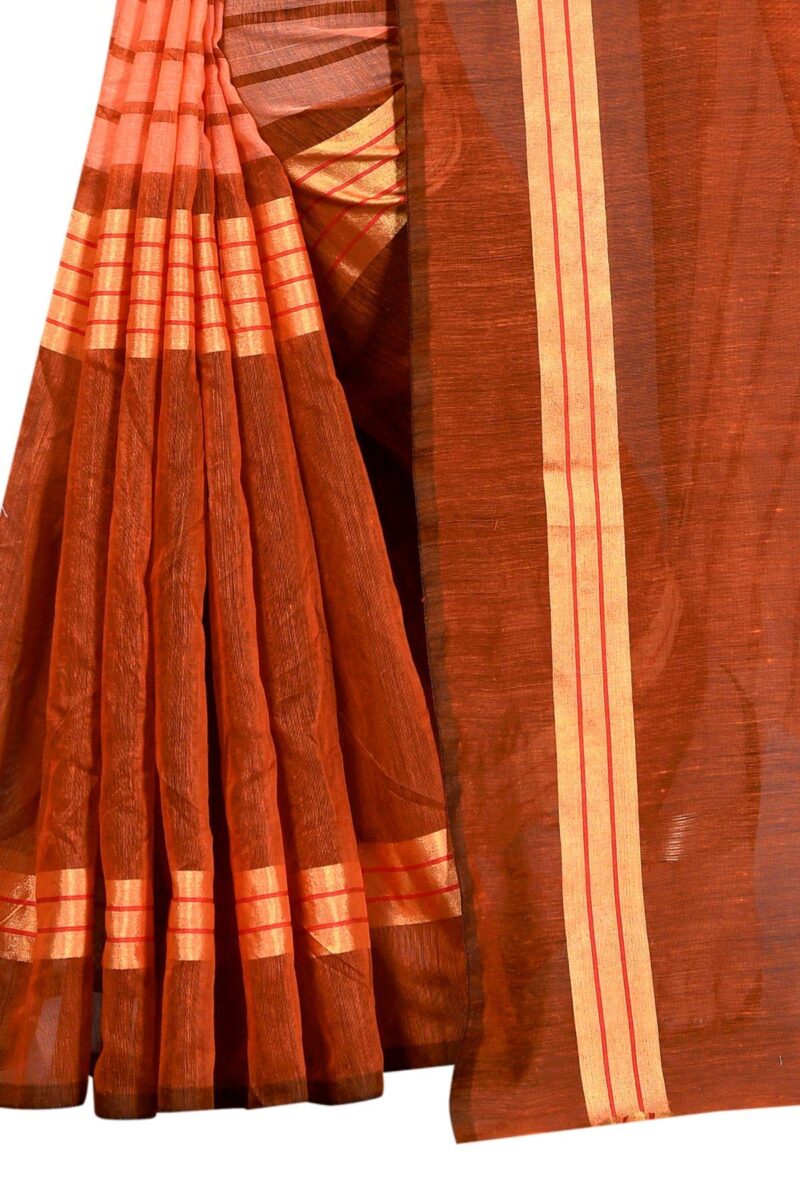 Florence Women's SHALINI FANTA Art Silk Saree Without Blouse(SHALINI FANTA Free Size) - Image 3