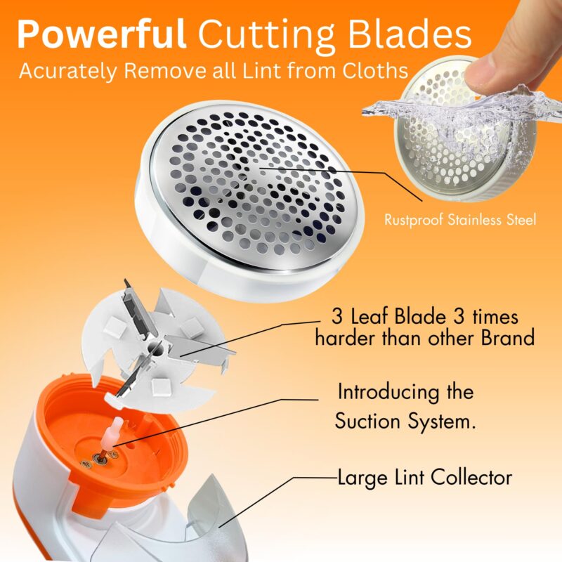 Nova Lint Remover for Clothes - Fabric Cleaner Tint and Dust Remover | 1 Year Warranty - Image 7