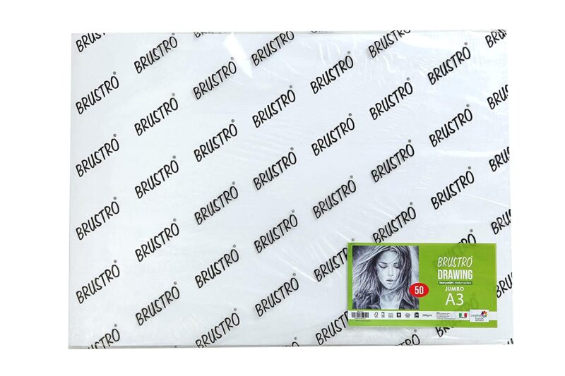 Brustro Artists' Drawing Paper 200gsm Jumbo - A3 (50 Sheets) - Image 4