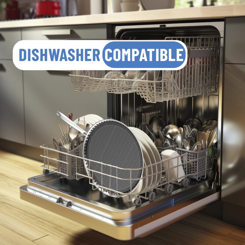 Esspy Hybrid 31cm Triply Dosa Tawa, Stainless Steel Tawa for Dosa, Non Stick Tawa for Roti/Chapati/Paratha, Metal Spatula Friendly, 4.0 mm Thick, Honeycomb Pattern, Riveted Handle, Food Safe - Image 3