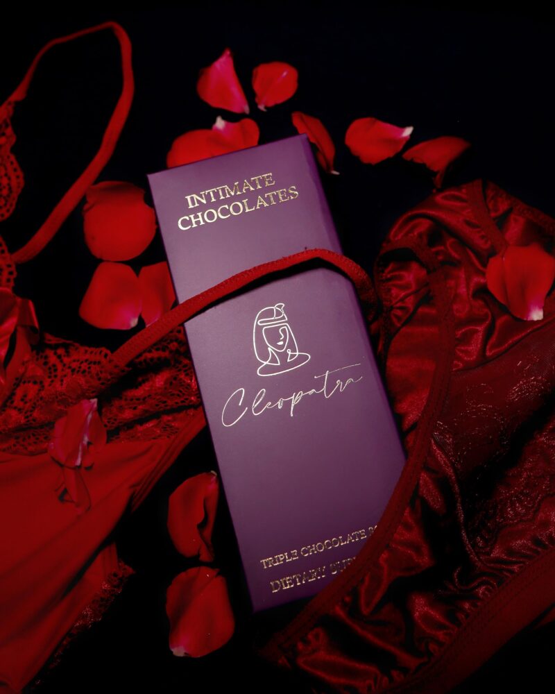 Cleopatra Chocolate Bars For Couples Uplifting Mood, Vitality, More Desire & Enjoyment Best Gift Set Ideal For Men & Women, Vegetarian And Gluten-Free (Pack of 1), 60 gram - Image 3