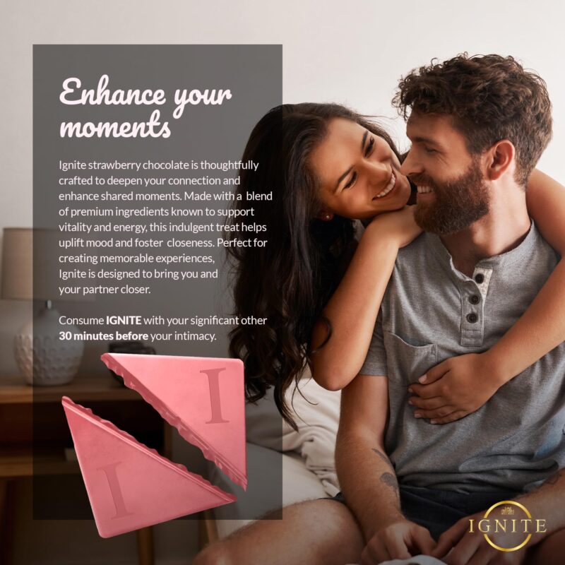 MBDH Wellness Ignite Chocolate Bars(1 Box) Luxurious Strawberry Flavour Chocolate For Uplifting Mood & Vitality Ideal For Men & Women,Vegetarian And Gluten-Free Delight,110 Grams - Image 3