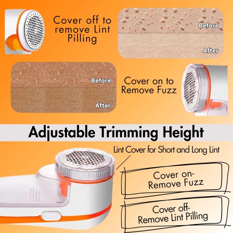 Nova Lint Remover for Clothes - Fabric Cleaner Tint and Dust Remover | 1 Year Warranty - Image 5