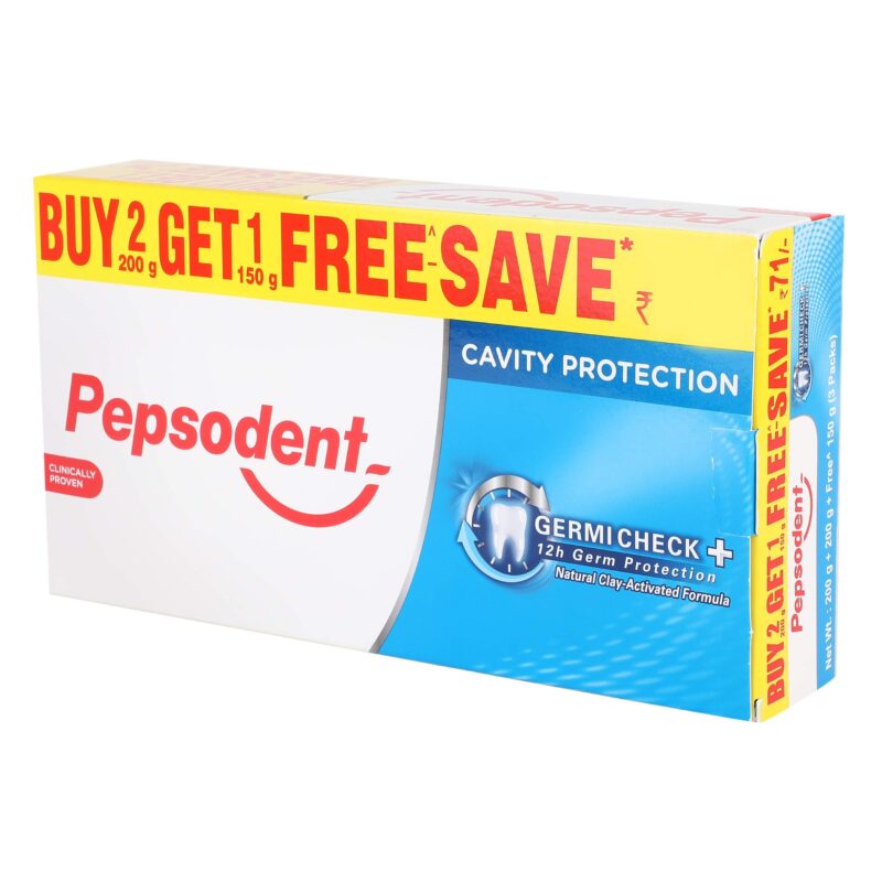 Pepsodent Germi Check Toothpaste - 200g (Pack of 2) With free 150g, Fresh Breath - Image 5