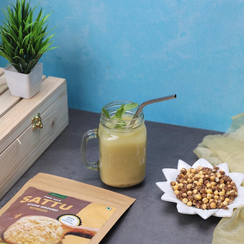 SATTU PREMIX - Jeera Flavour | Best Grade Channa | 100% Natural and Gluten Free | Sattu Drink Powder 500g | Healthy Drink | IMWOW - Image 3