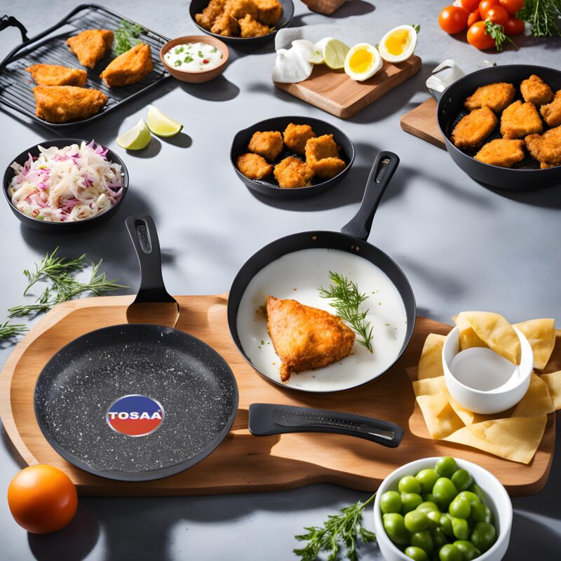 TOSAA Non Stick Diecast Mini Pan 17Cm,Black - Image 2