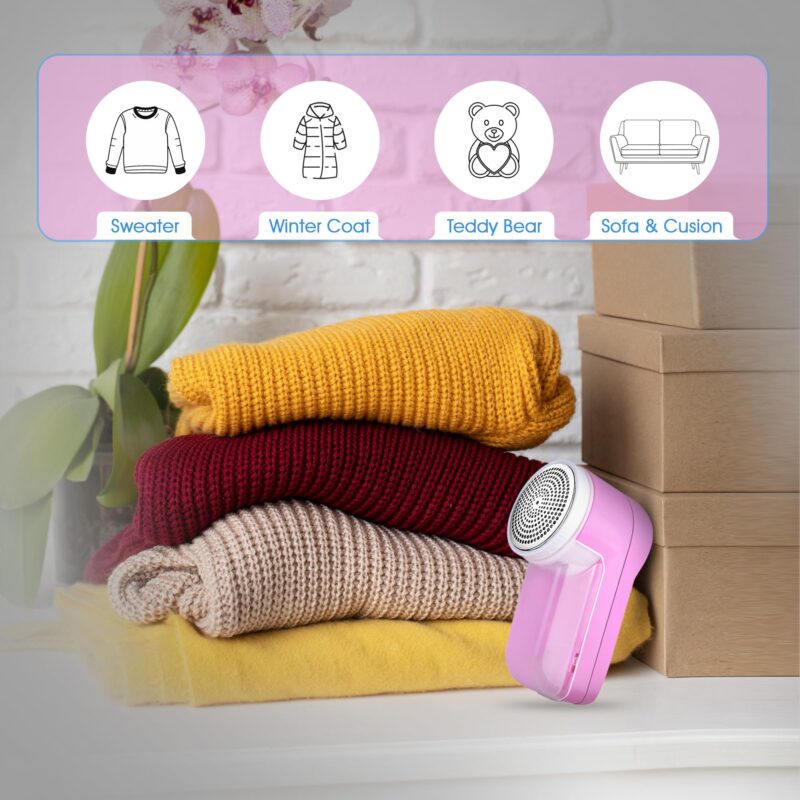 GLUN® Lint Remover for Clothes Fuzz Remover for All Woolen Clothes, Lint Remover for Clothes, Sweaters, Blankets, Lint Removal for Clothes, Carpets, Fabric Defuzzer - Image 5