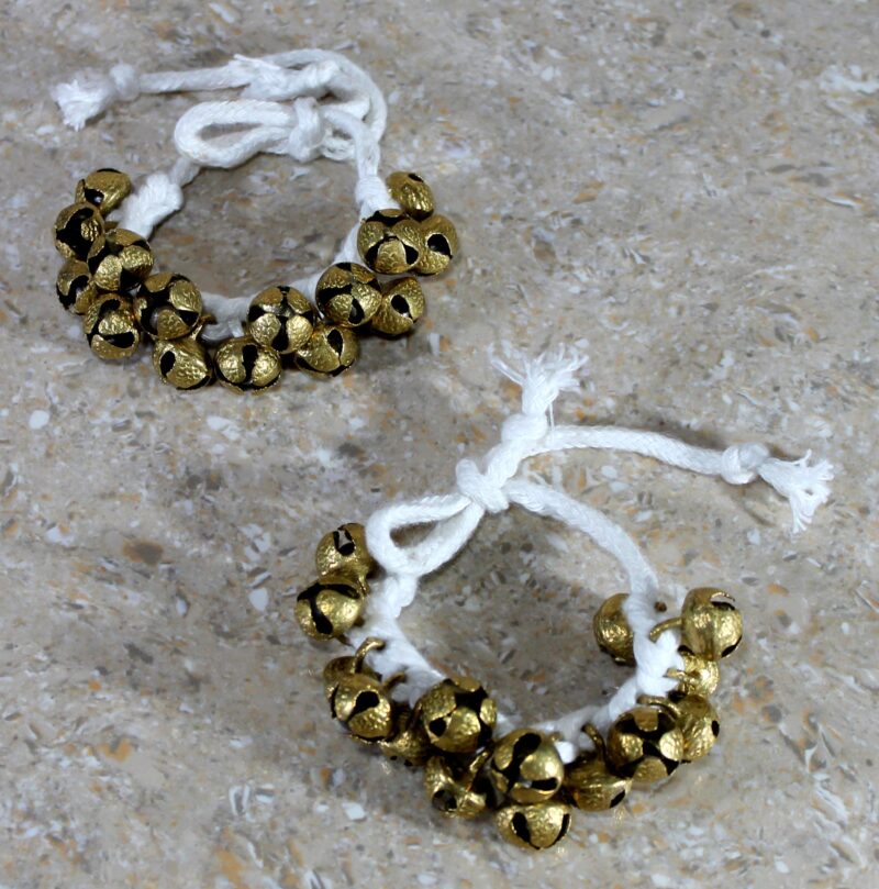 eSplanade Dance Ghungroo (15 + 15) Ghungroo White Cotton String | Bell, Ghungru 1 Line White Cotton String, Ghungroo 1 Line | Paijania | Pazeb | Kathak Indian Classical Dance - Image 3