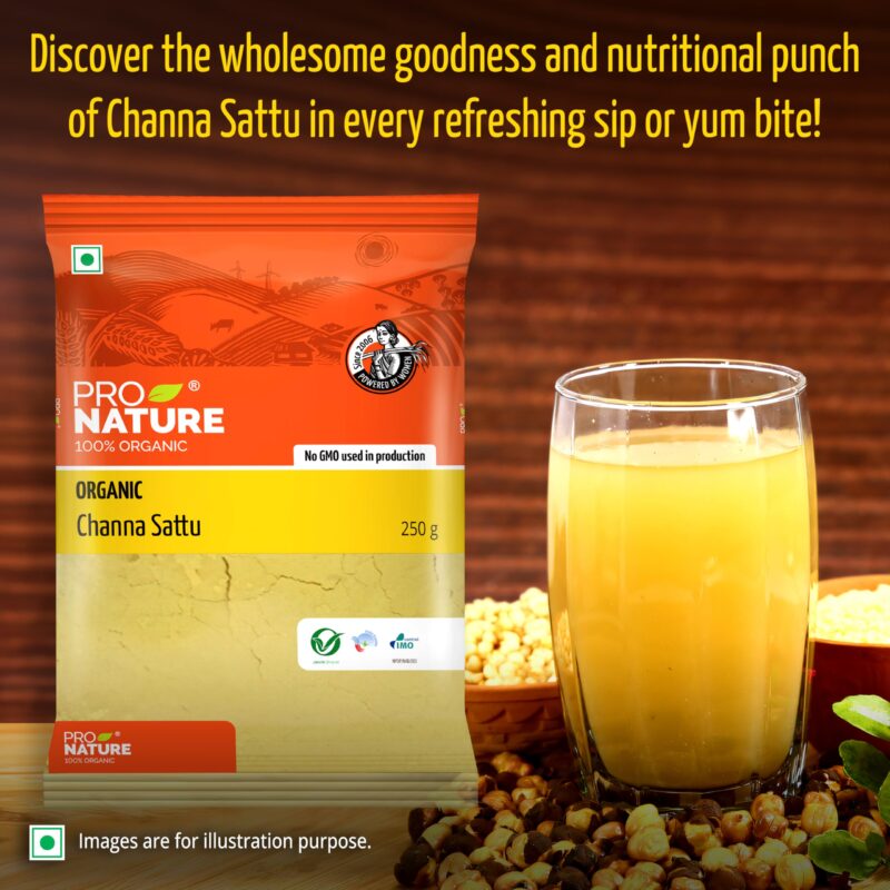 Pro Nature 100% Organic Channa Sattu, 250g - Image 4