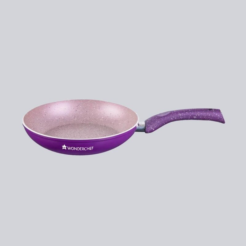 Granite 24 cm Non-Stick Fry Pan | 1.8L | Purple | 5 Layer PFOA Free Non-Stick Coating | Compatible with Hot Plate, Hobs, Gas Stove, Ceramic Plate and Induction cooktop | 2 Year Warranty - Image 6