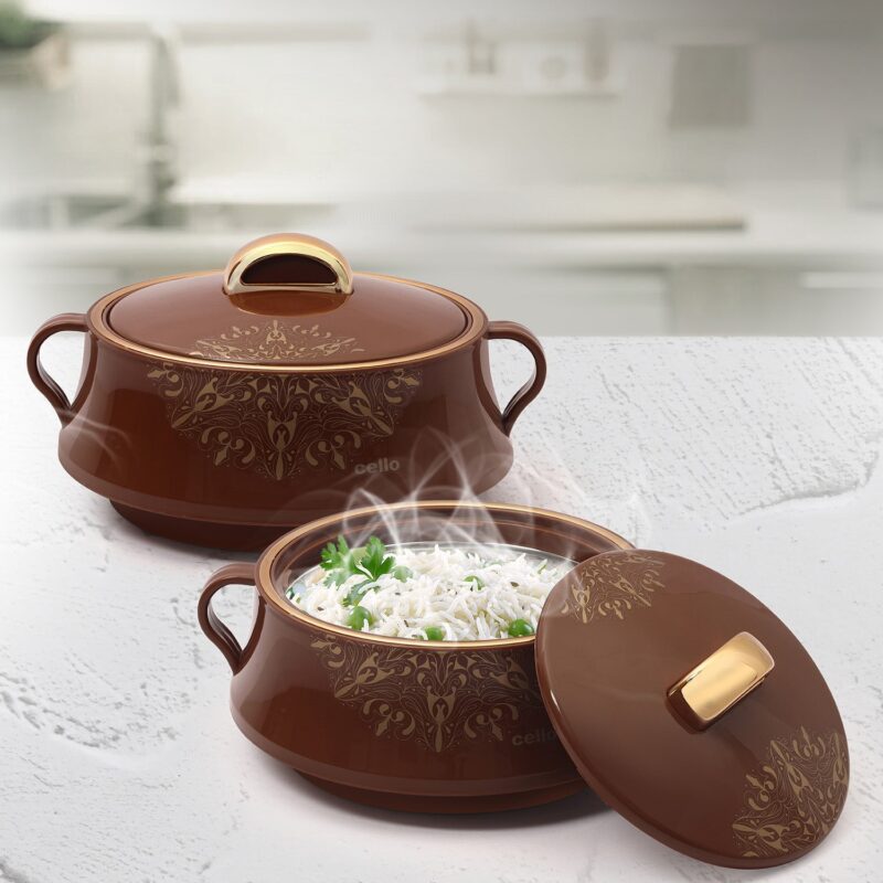 Brown|Midas Insulated Casserole Set of 2 / 1000ml