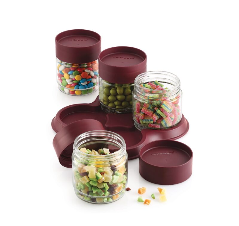 Modustack Glassy Set of 4 with Tray Gift Set - Image 3