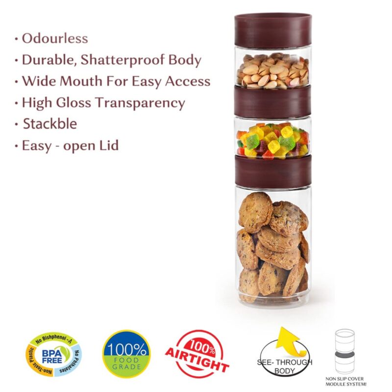 Modustack PET Container, Set of 9, Assorted Size - Image 6