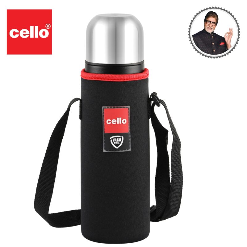 Duro Flip Flask, Vacusteel Water Bottle with Thermal Jacket - Image 53