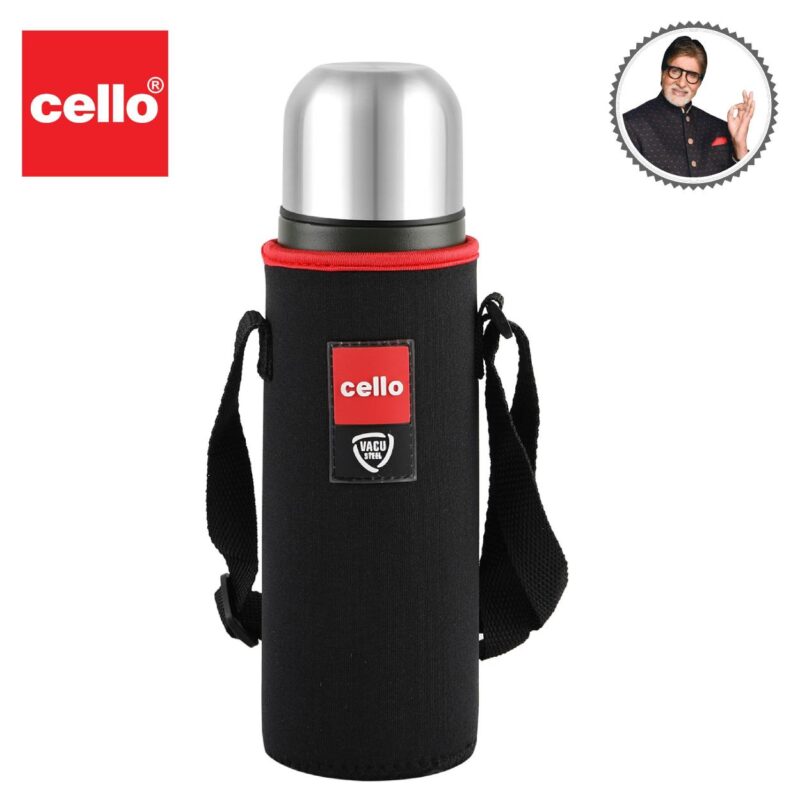 Duro Flip Flask, Vacusteel Water Bottle with Thermal Jacket - Image 54