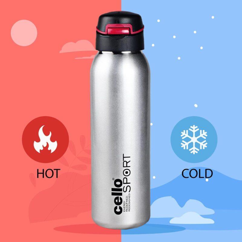 Gym Star Flask, Vacusteel Water Bottle, 650ml - Image 12