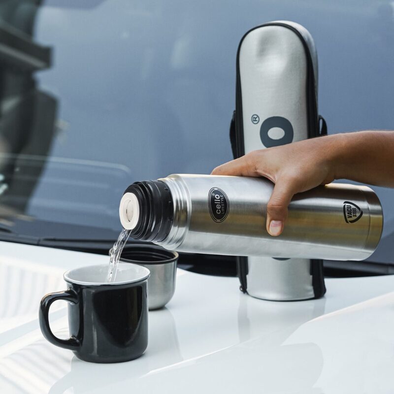 Silver|Lifestyle Flask, Vacusteel Water Bottle, 1000ml / 1000ml