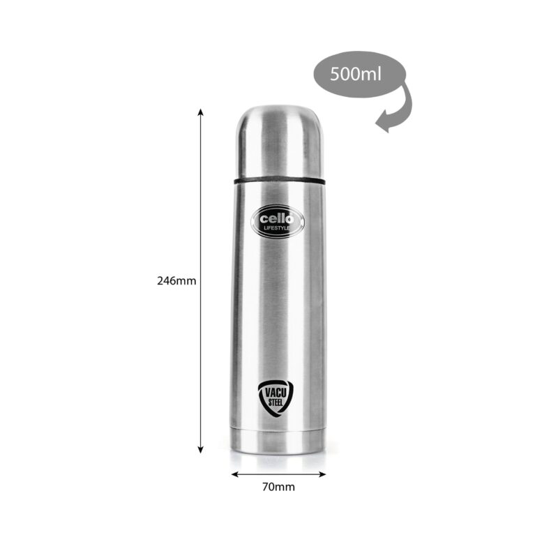Lifestyle Flask, Vacusteel Water Bottle with Thermal Jacket, 500ml - Image 8