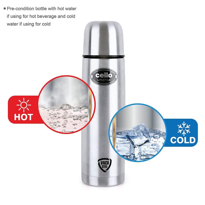 Lifestyle Flask, Vacusteel Water Bottle with Thermal Jacket, 750ml - Image 4
