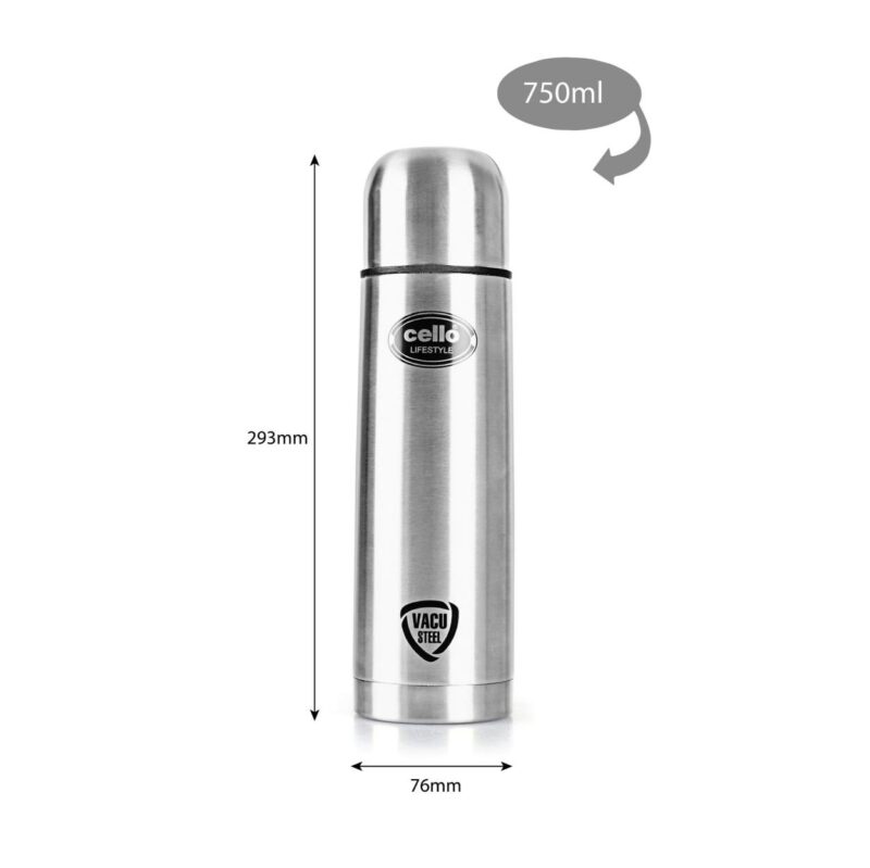 Lifestyle Flask, Vacusteel Water Bottle with Thermal Jacket, 750ml - Image 8