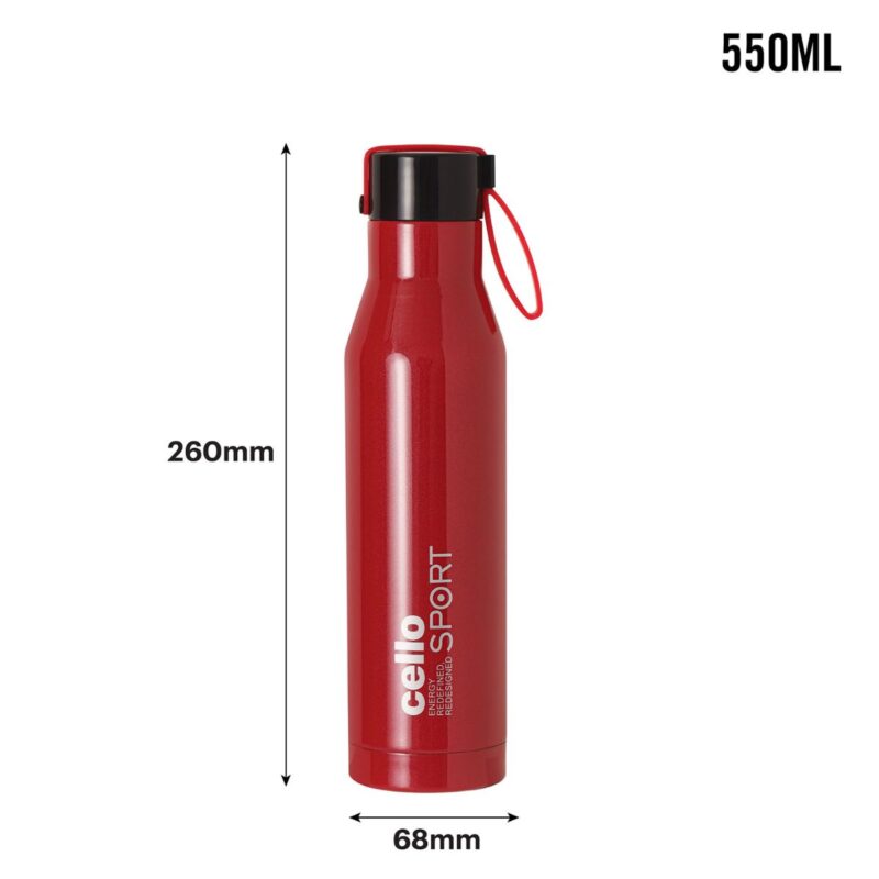 Maestro Flask, Vacusteel Water Bottle, Red - Image 13