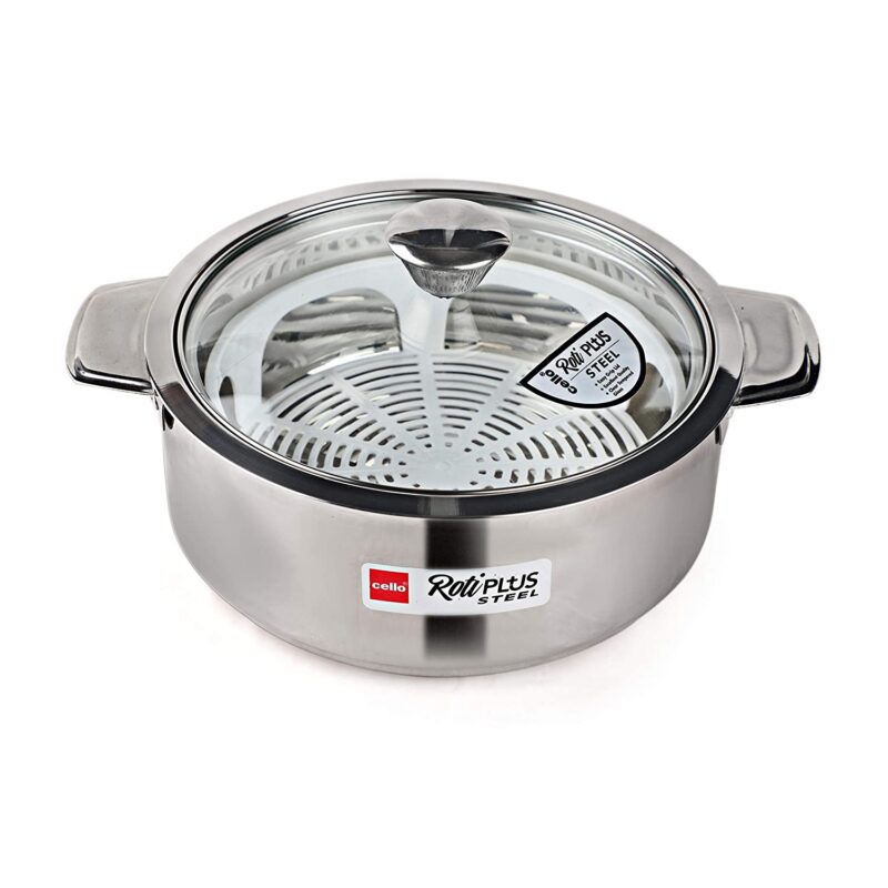 Roti Plus Stainless Steel Casserole, Big - Image 3