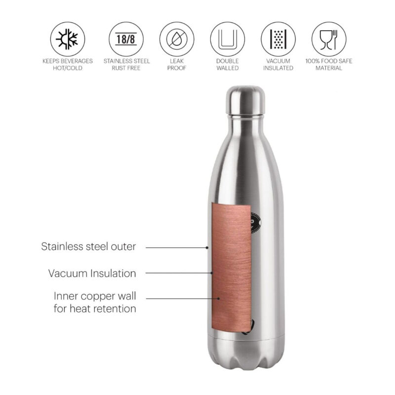 Swift Flask, Vacusteel Water Bottle, 1000ml - Image 3