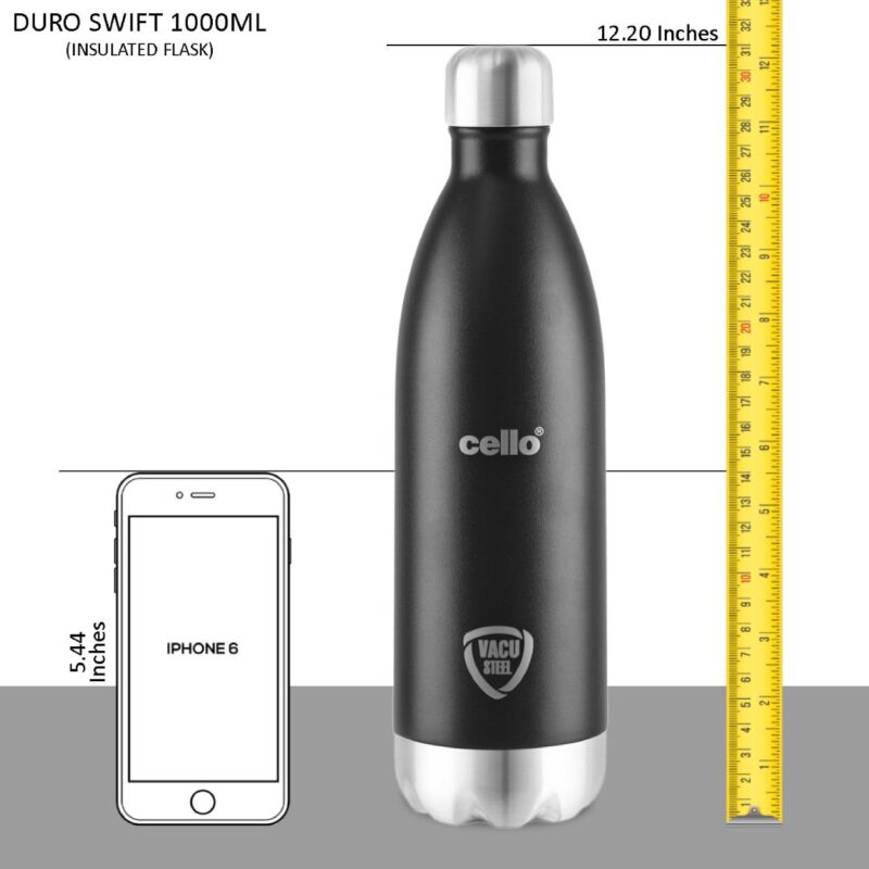 Duro Swift Flask, Vacusteel Water Bottle, 1000ml - Image 21