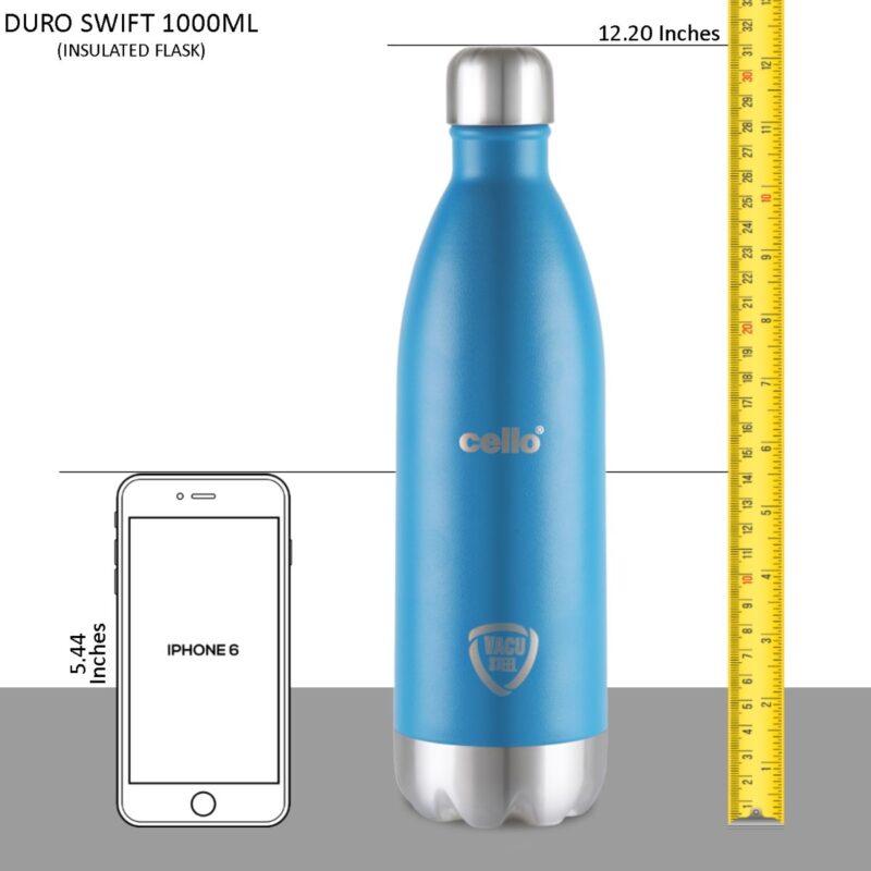 Duro Swift Flask, Vacusteel Water Bottle, 1000ml - Image 22