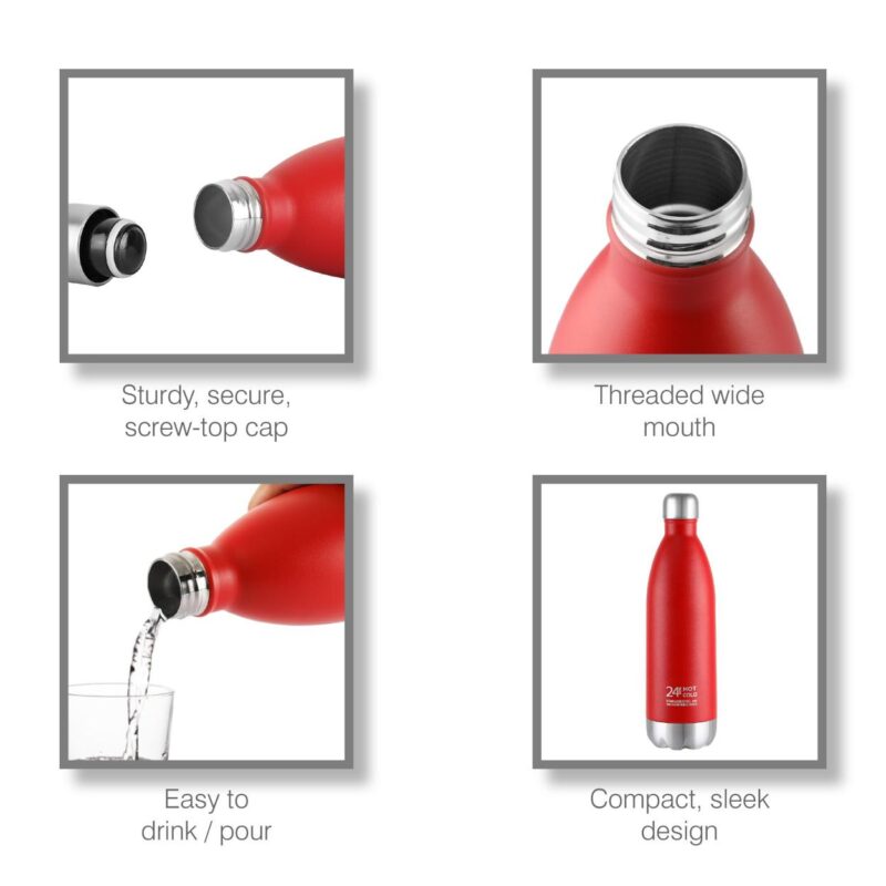 Duro Swift Flask, Vacusteel Water Bottle, 1000ml - Image 20