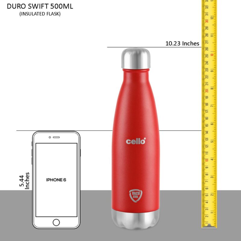 Duro Swift Flask, Vacusteel Water Bottle, 500ml - Image 24