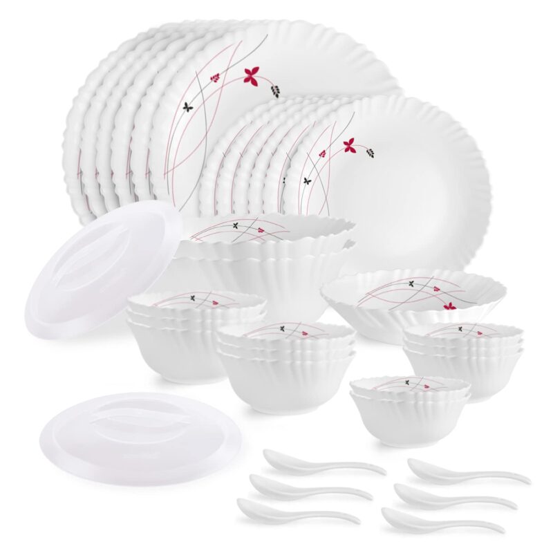 Dazzle Series 35 Pieces Opalware Dinner Set for Family of 6 - Image 8