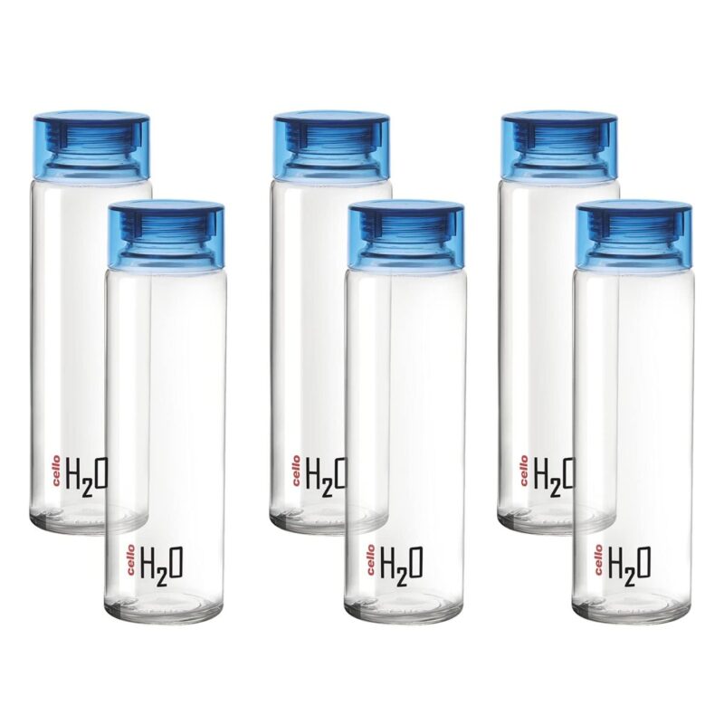 H2O Glass Water Bottle with Plastic Cap, 920ml - Image 16