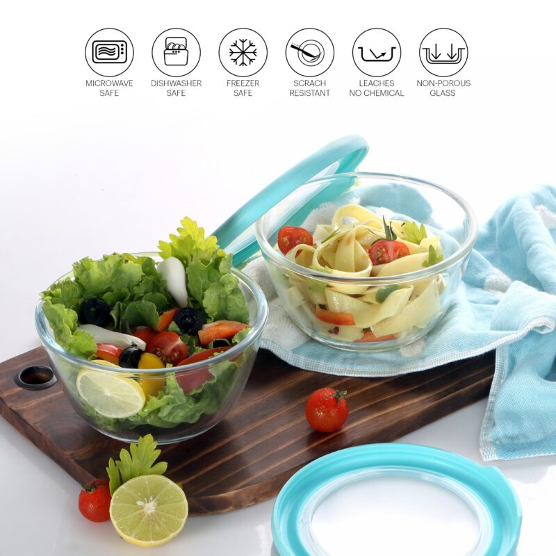 Ornella Glass Mixing Bowl Set, Set of 2 - Image 13