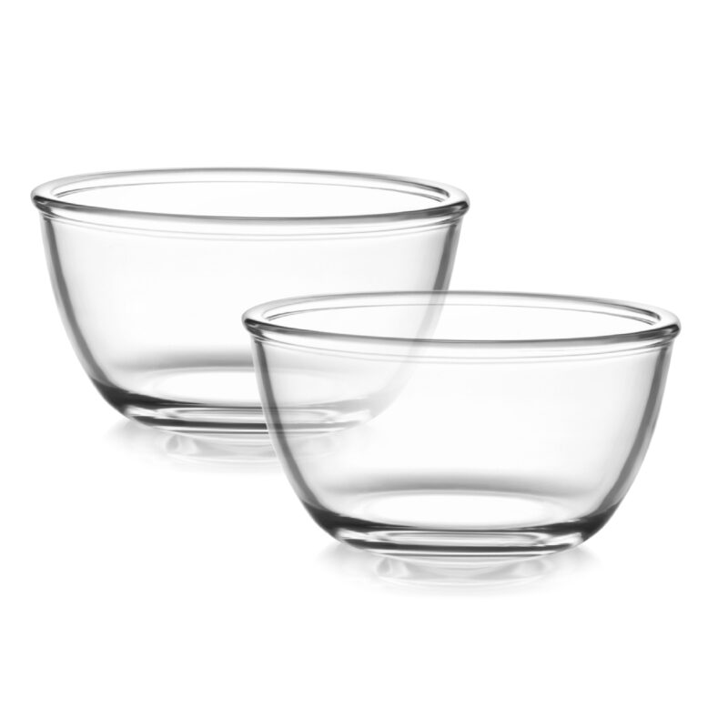 Ornella Glass Mixing Bowl Set, Set of 2 - Image 2