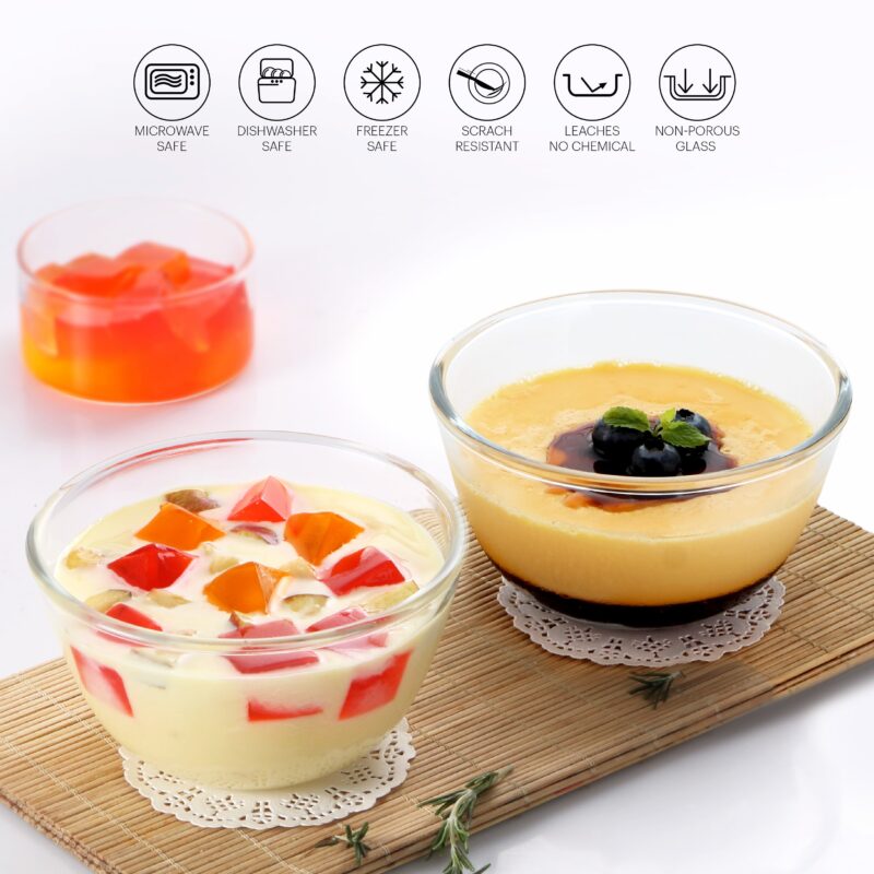 Ornella Glass Mixing Bowl Set, Set of 2 - Image 3