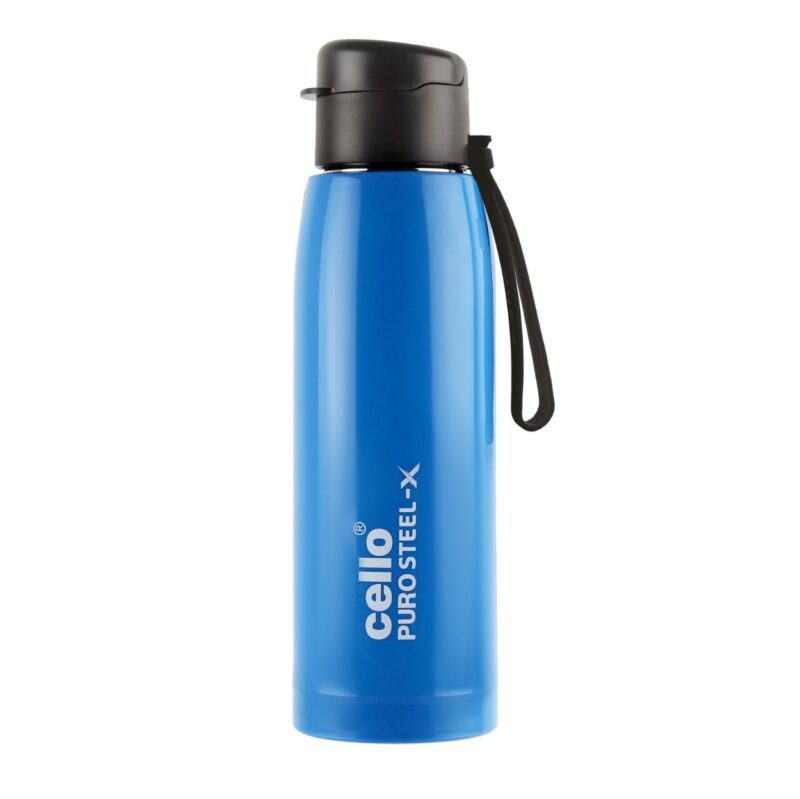Blue|Puro Steel-X Cooper 600 Water Bottle, 630ml / 630ml