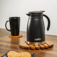 Black|Duro Pot Double Walled Vacuum Insulated Teapot, 800ml / 800ml