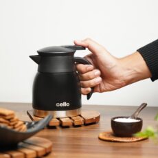 Black|Duro Pot Double Walled Vacuum Insulated Teapot, 600ml / 600ml