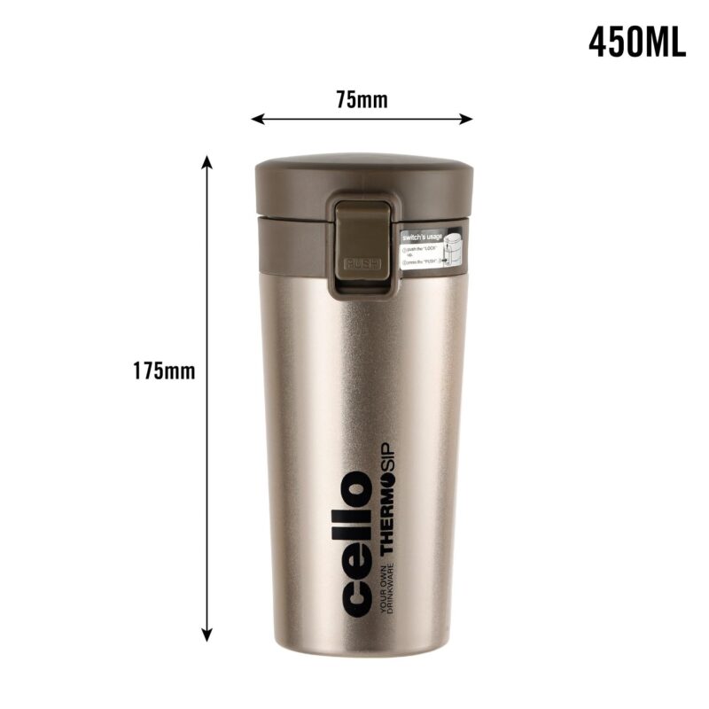 Monty Flask, Vacusteel Water Bottle, 450ml - Image 23