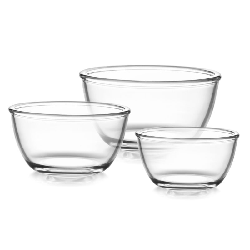 Ornella Glass Mixing Bowl Set, Set of 3 - Image 3