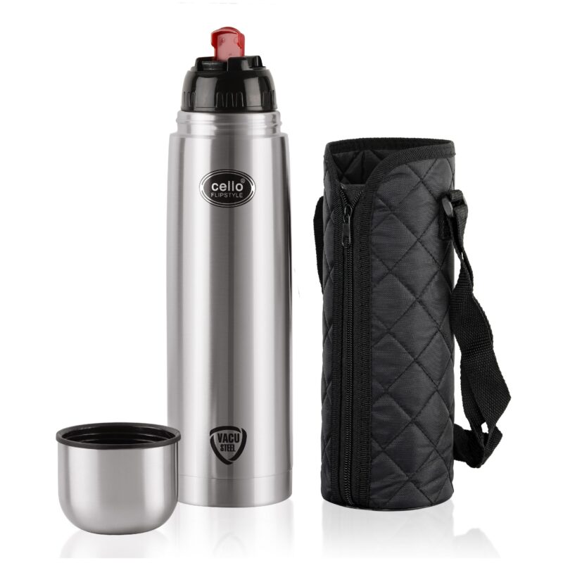 Flipstyle Flask, Vacusteel Water Bottle with Thermal Jacket, 1500ml - Image 2