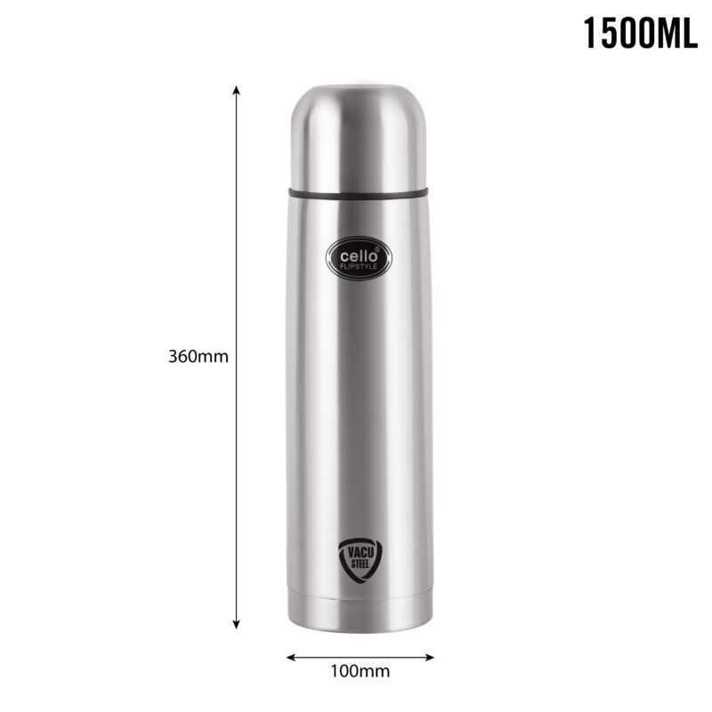 Flipstyle Flask, Vacusteel Water Bottle with Thermal Jacket, 1500ml - Image 7